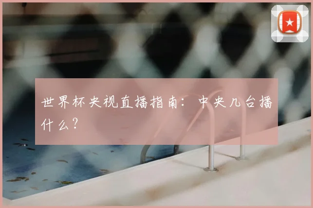 世界杯央视直播指南：中央几台播什么？